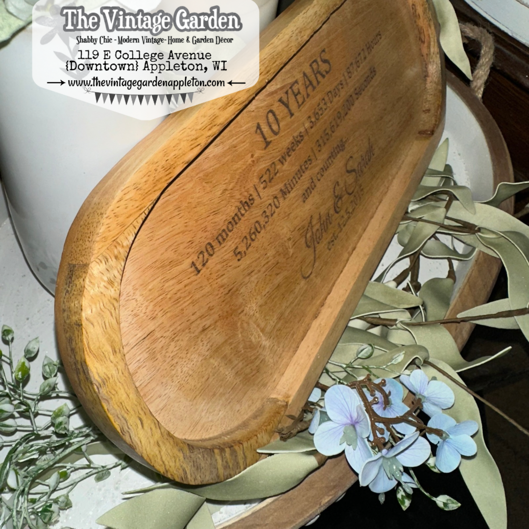 Anniversary Gift | Custom Wood Tray