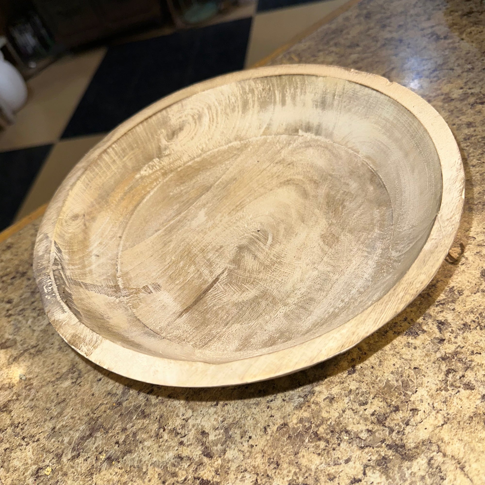 Wood Bowl | Whitewashed