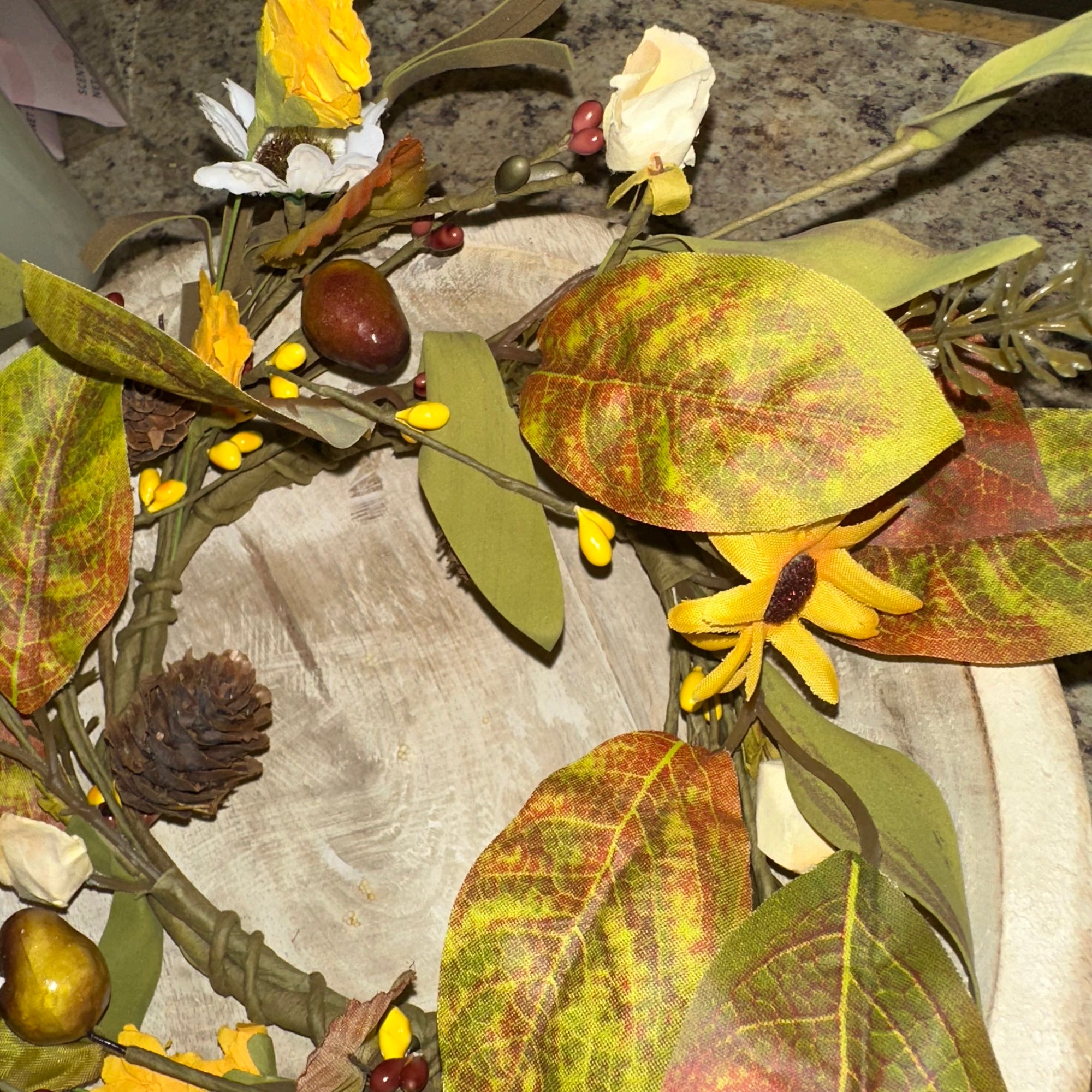 Autumn Aster Candle Ring | 12-18"