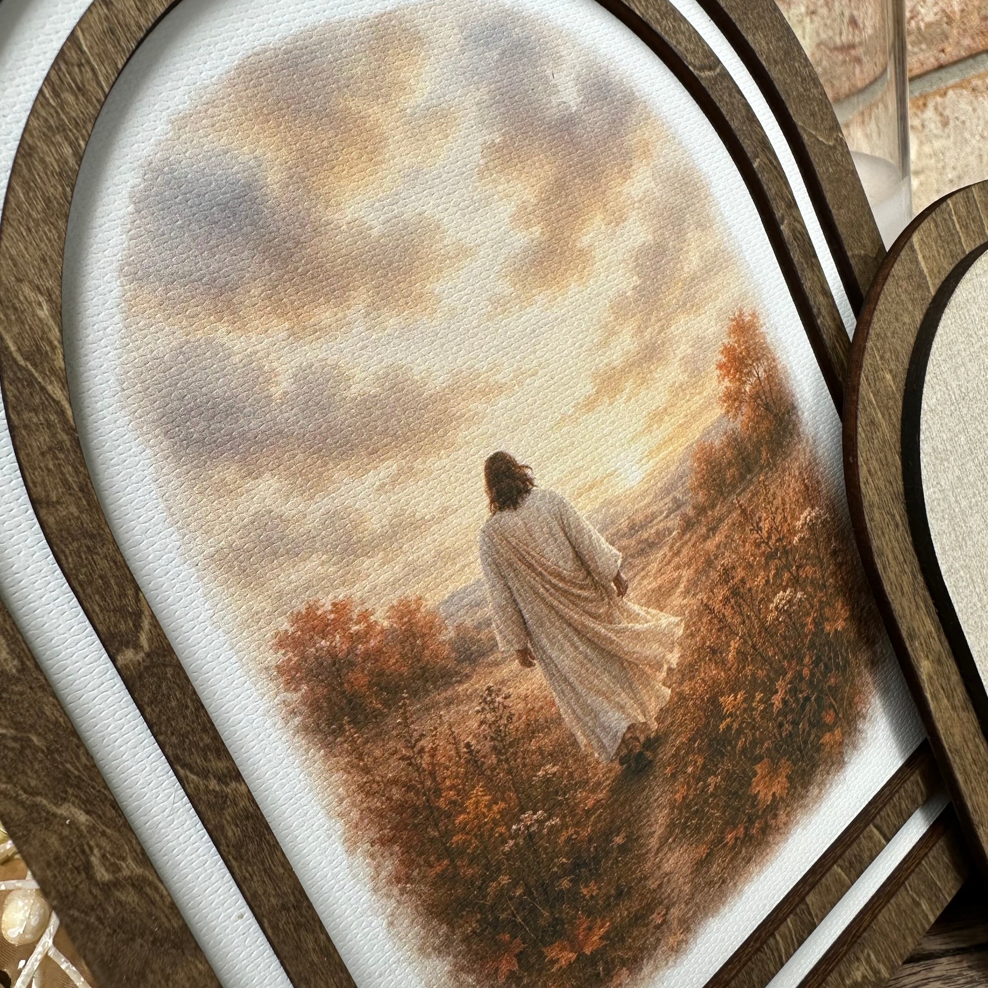 Jesus Walking in Autumn Meadow | Coordinating Set