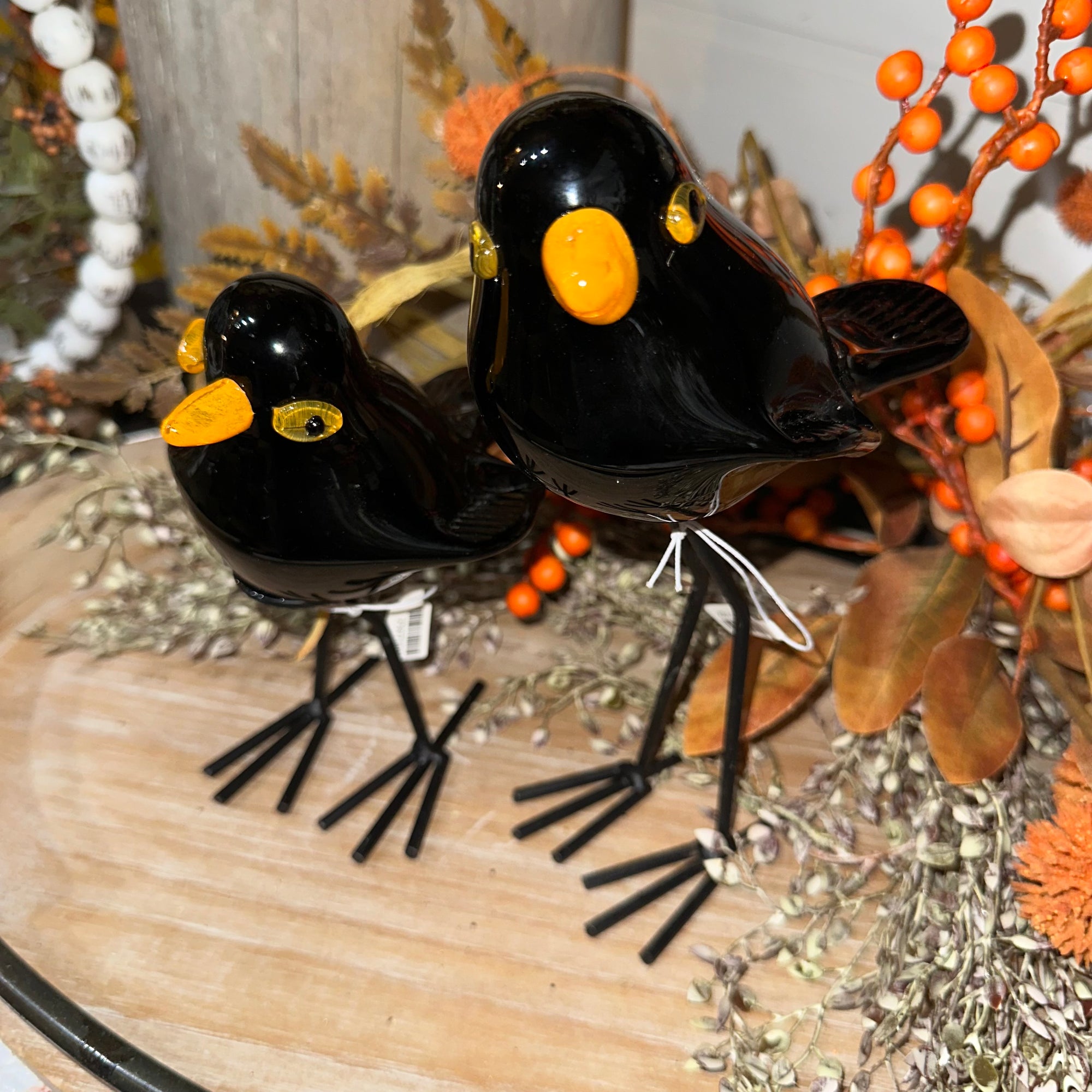 Handblown Glass Crow