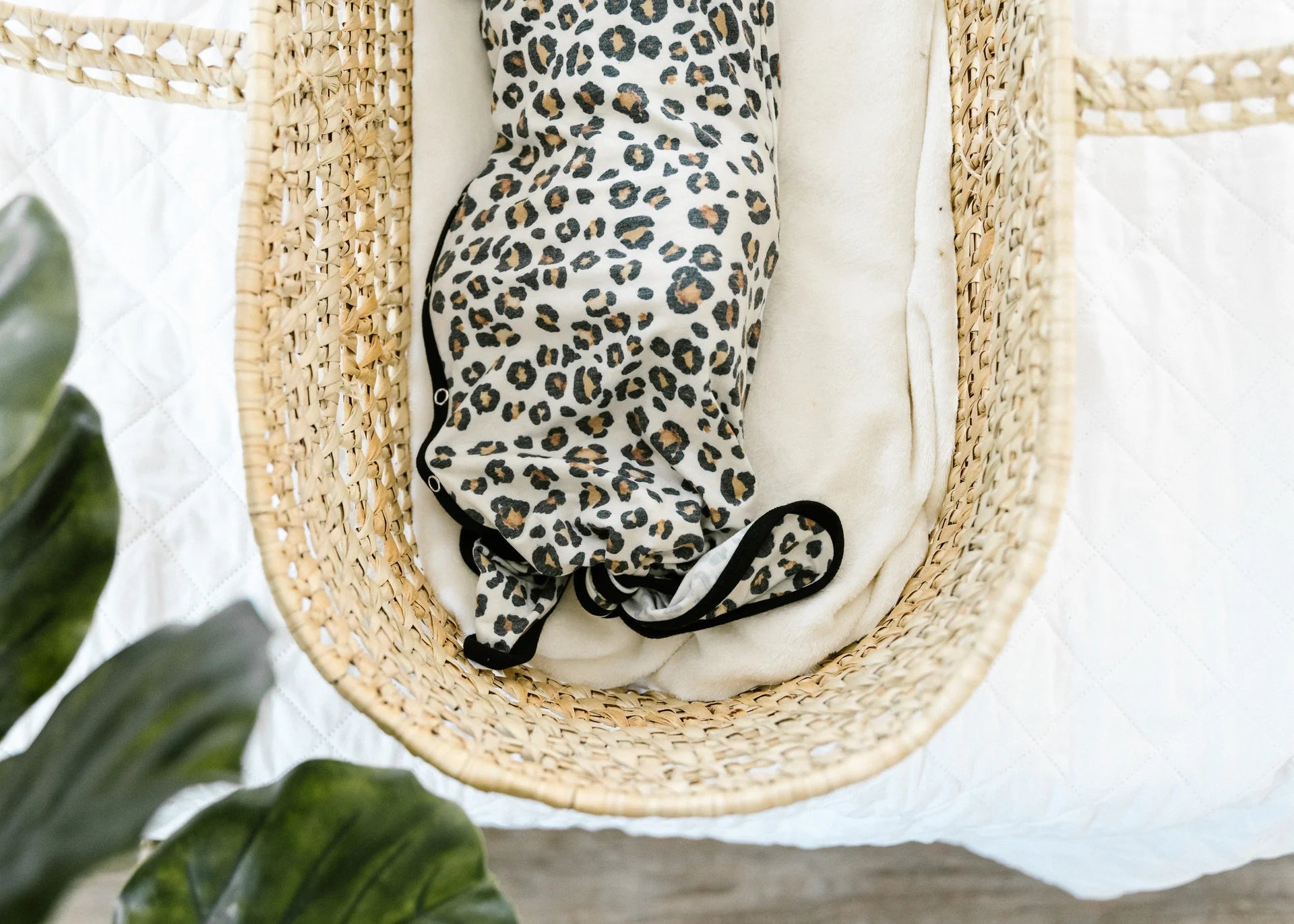 Zara Cheetah | Knotted Baby Gown | Copper Pearl