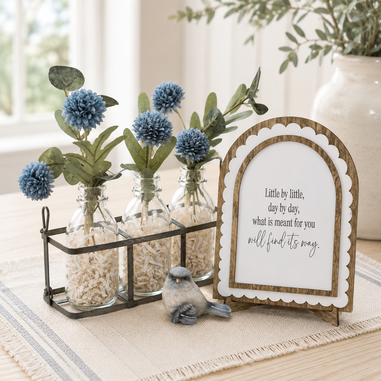 What’s Meant to be Will Find Its Way | Inspirational Handmade Arched Sign
