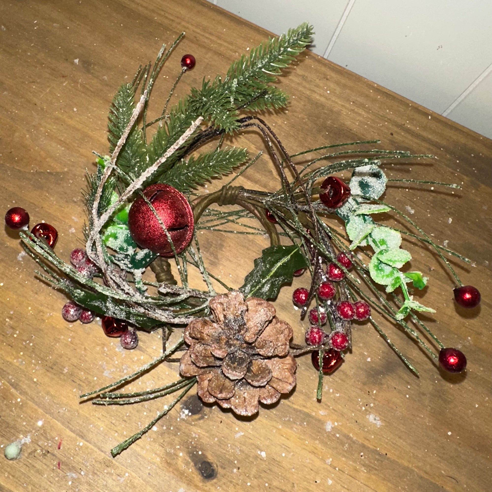 Pine, Bells & Berry Ring | 8"