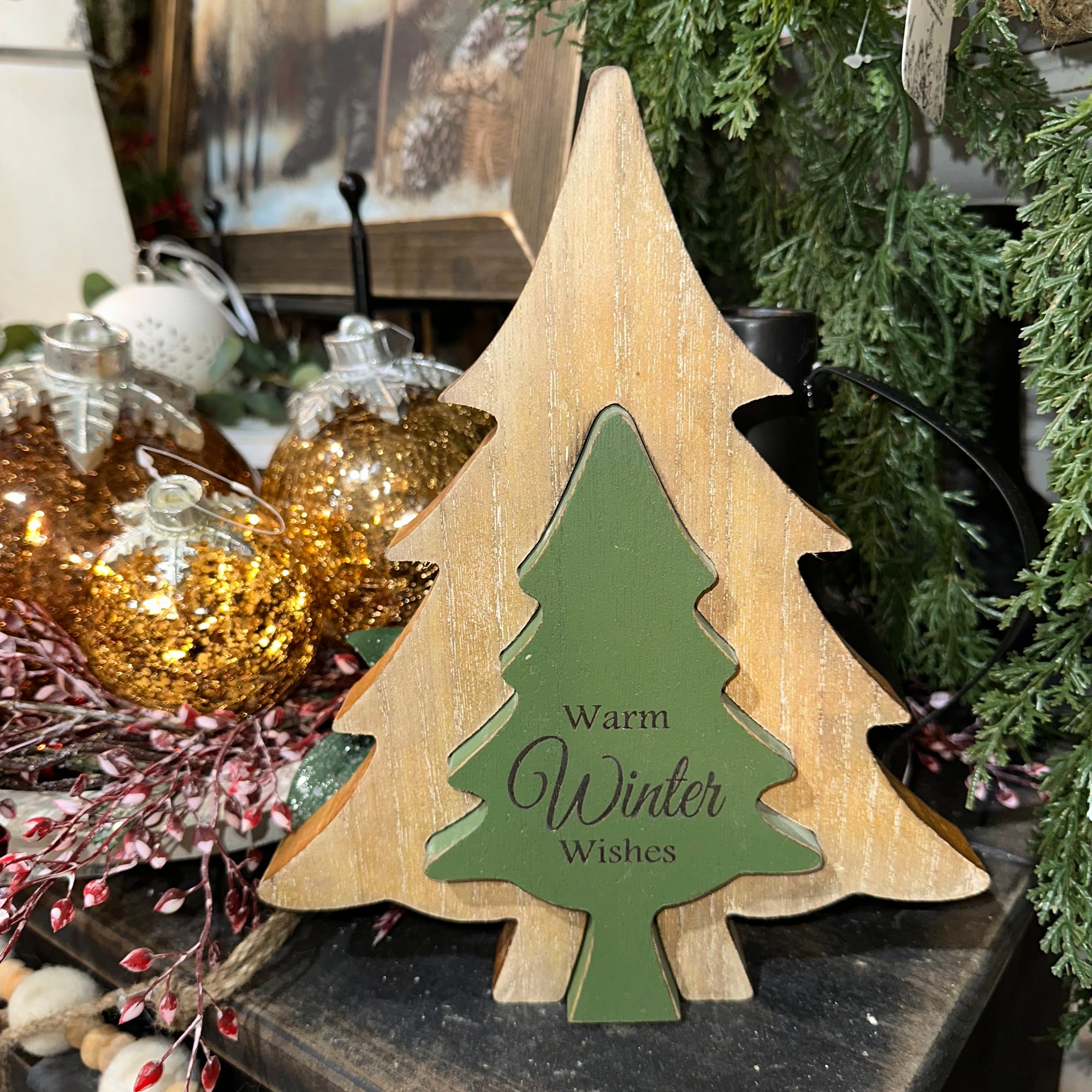 Double Winter Tree | Warm Winter Wishes