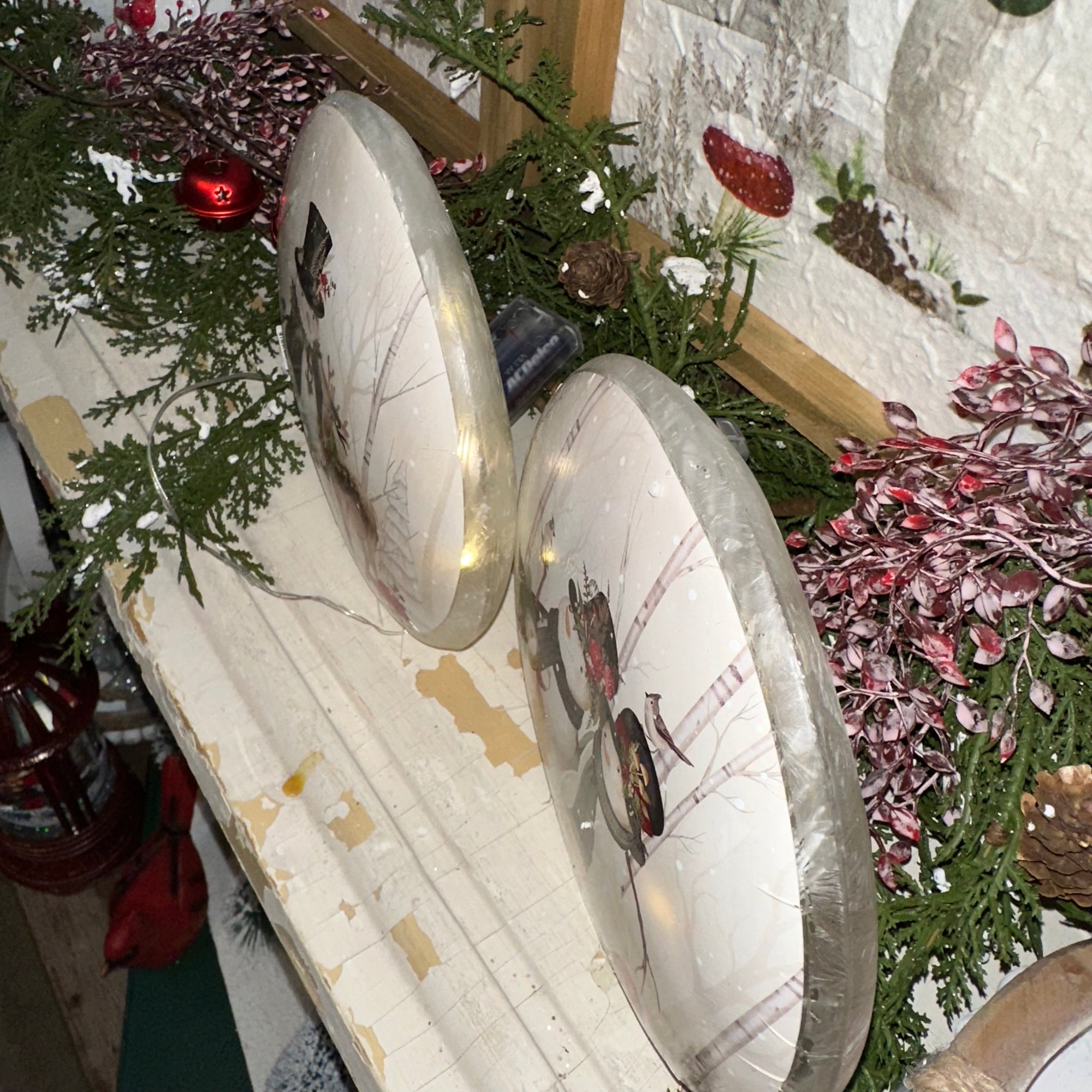 Frosted Snowman Luminary | Battery Operated