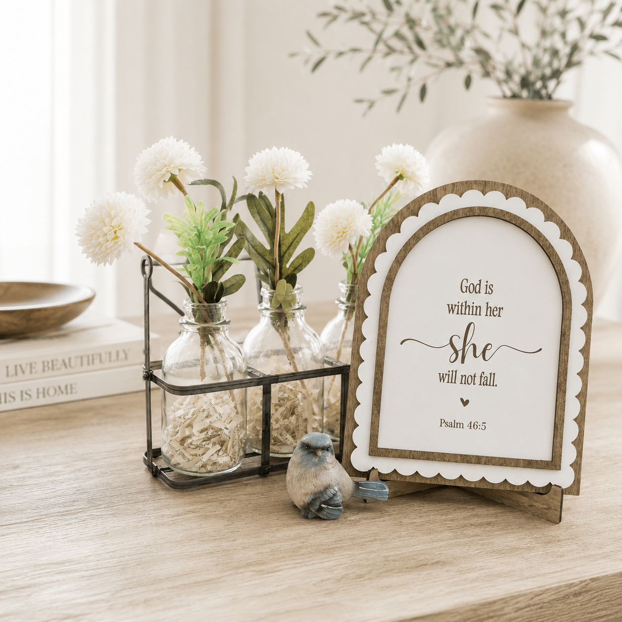 Psalm 46:5 Arch Sign | God Is Within Her, She Will Not Fall