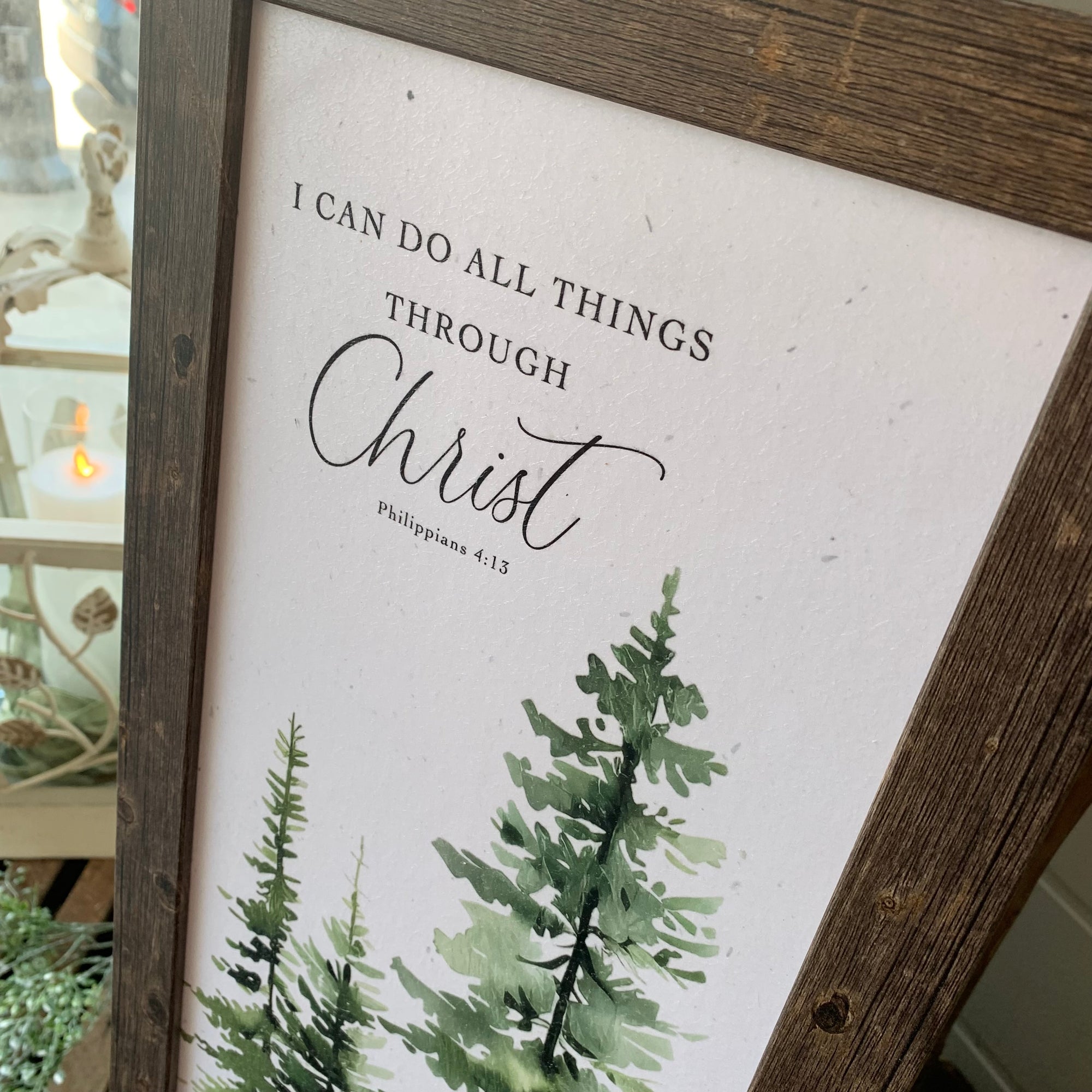 All Things Through Christ | Framed Wall Art