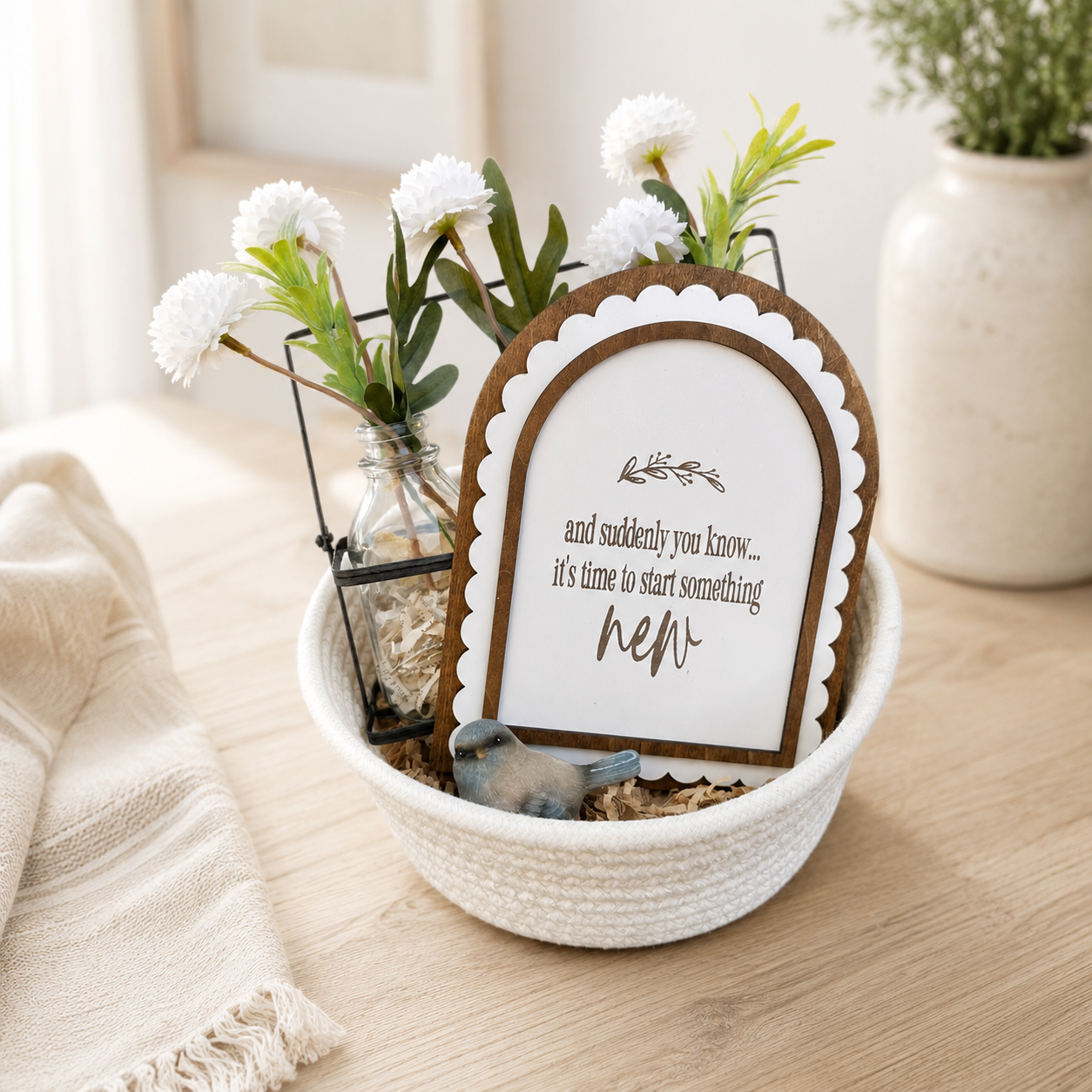 And Suddenly You Know Sign It’s Time To Start Something New | New Beginnings Encouragement Gift