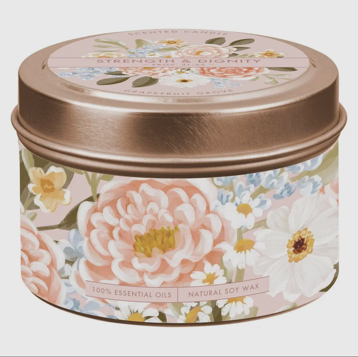 Strength & Dignity | Scented Candle Tin