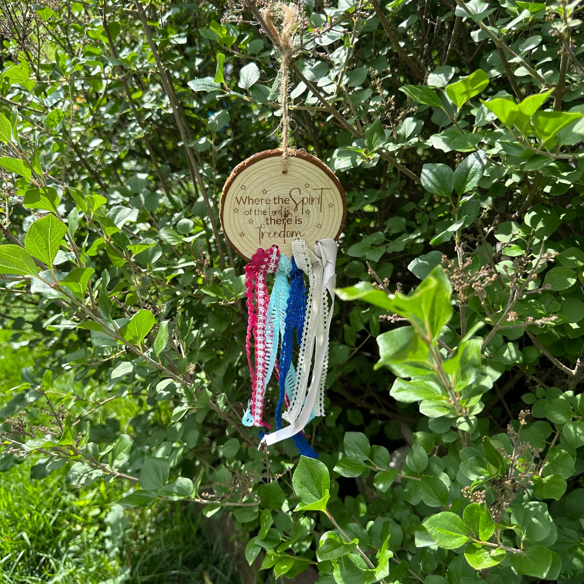 Where the Spirit of the Lord Is | Handmade Wood Hanger