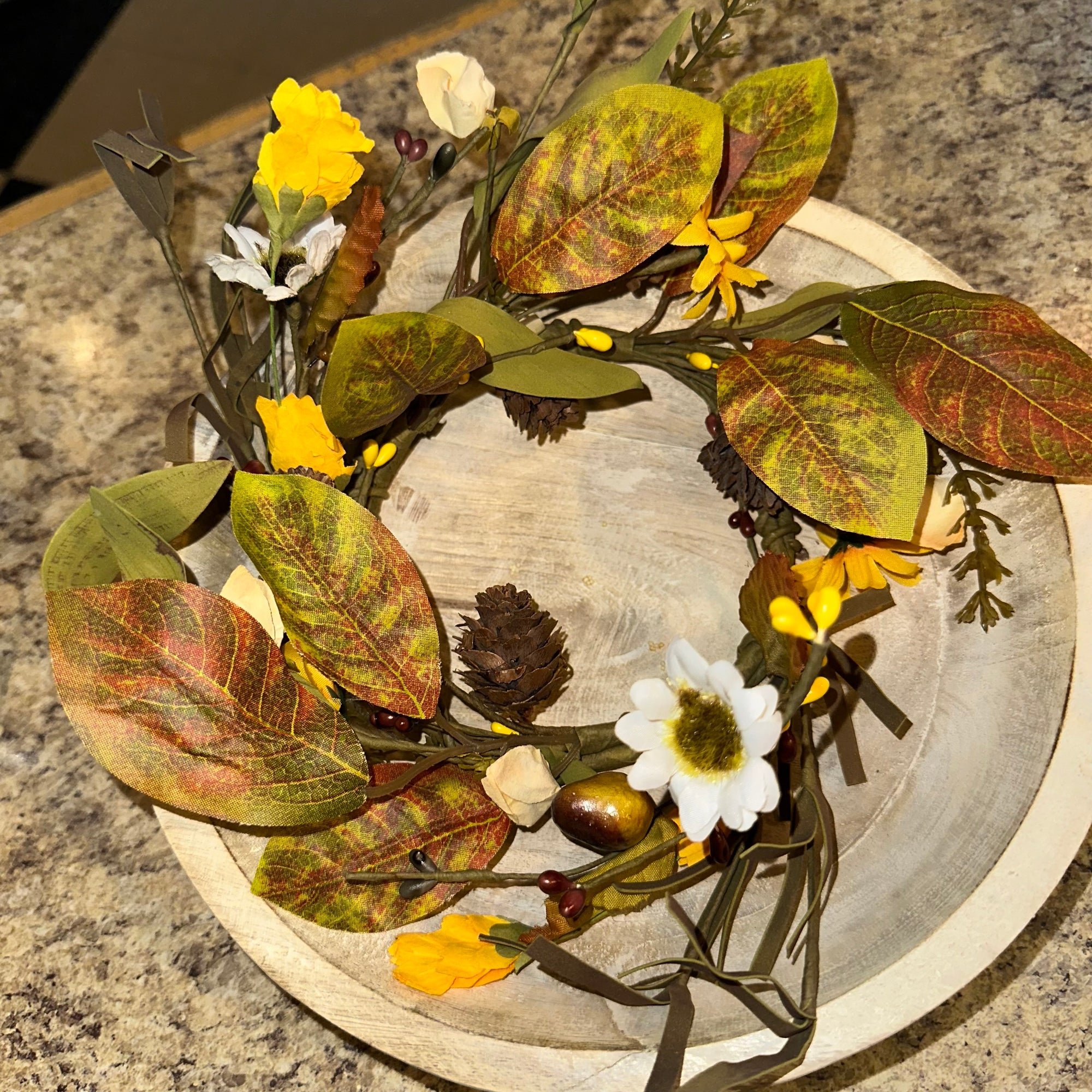 Autumn Aster Candle Ring | 12-18"