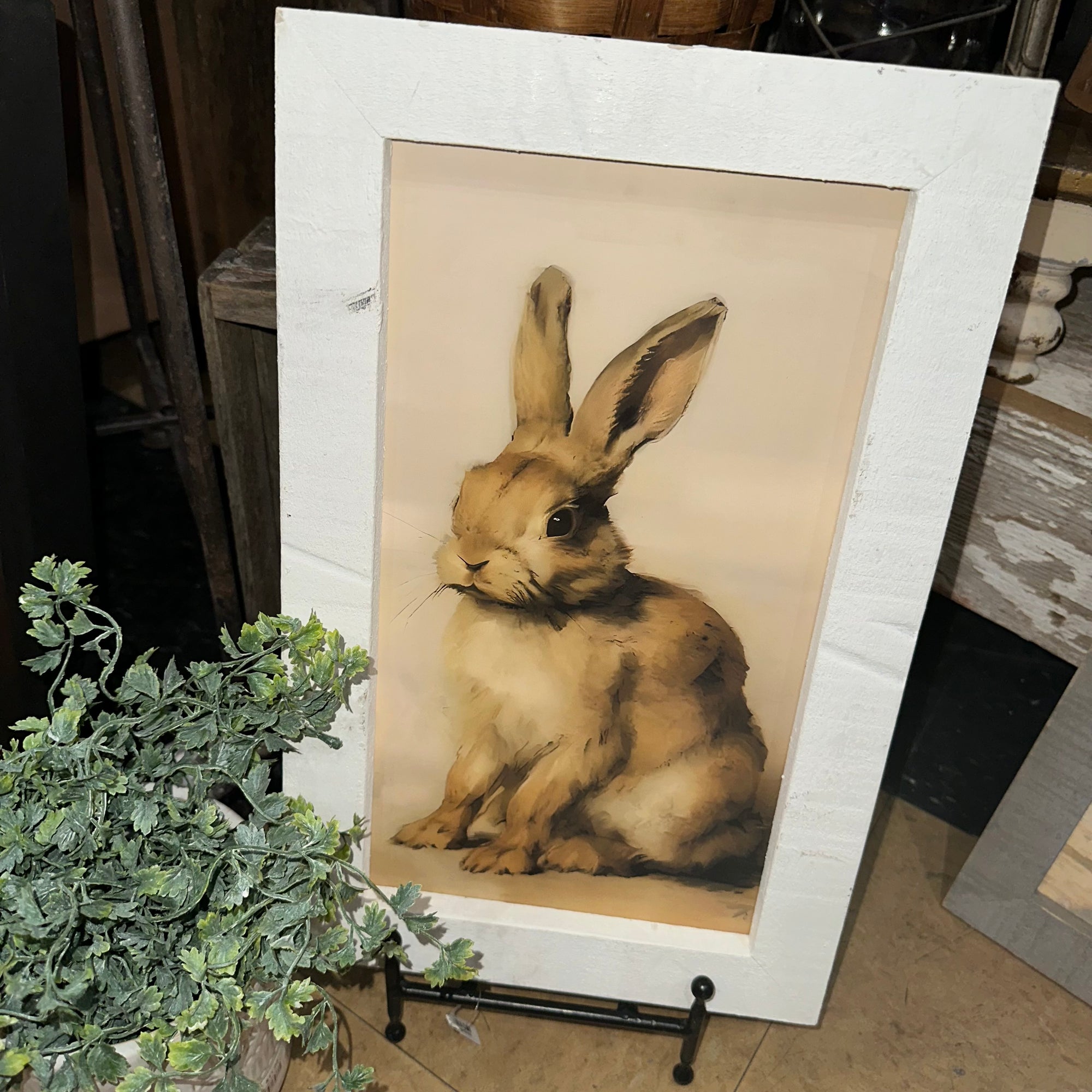 Sweet Bunny | Rustic Frame | Wall Art