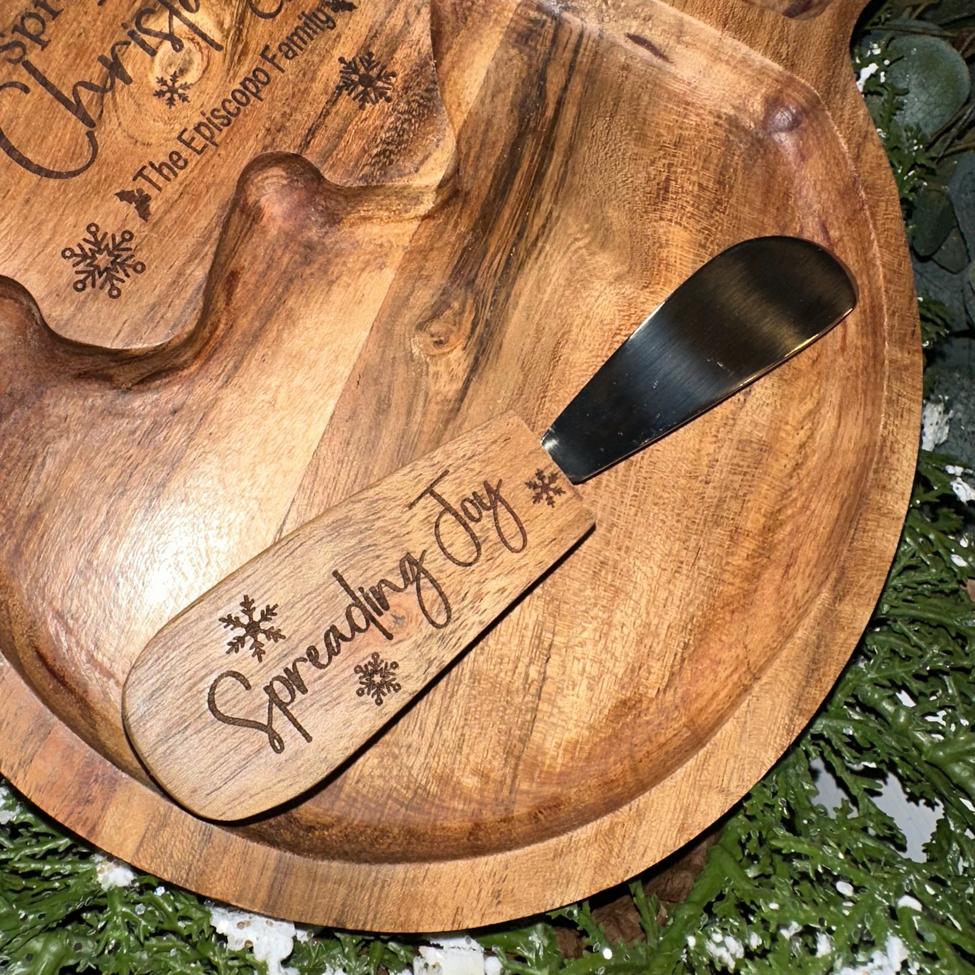 Snowman Treat Tray | Custom Engraved