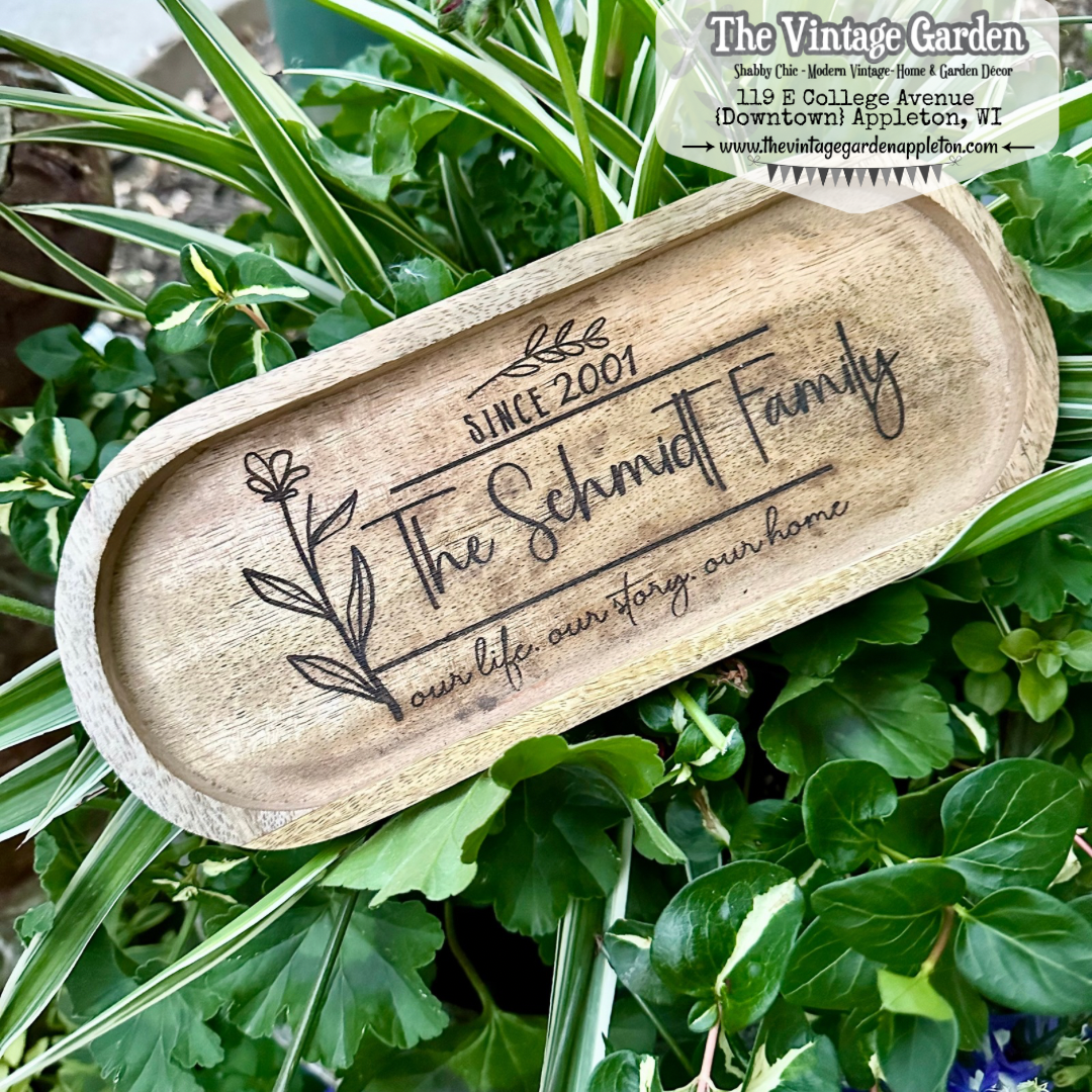 Our Life. Our Family. Our Home | Custom Wood Tray