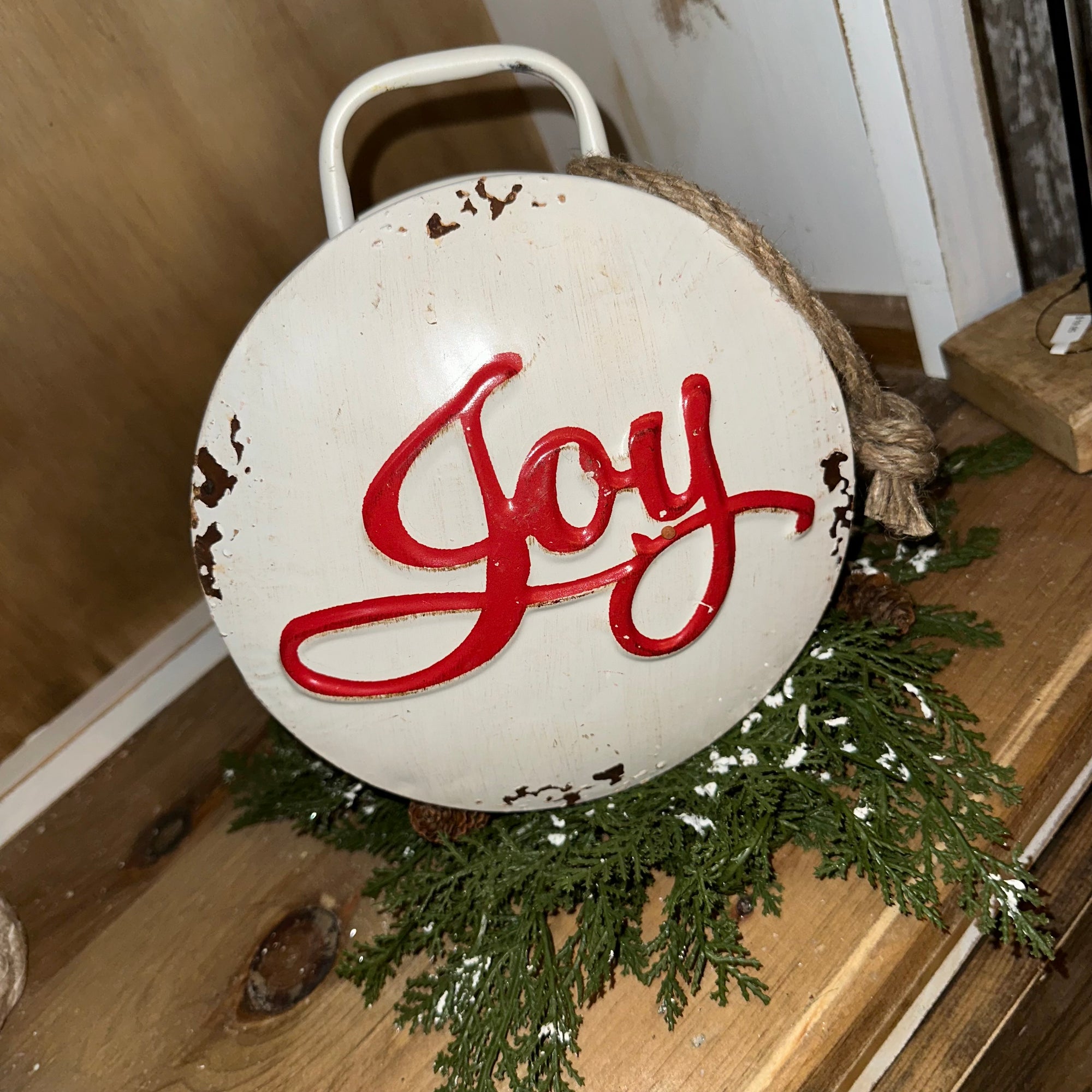 Joy Bell Ornament | Metal