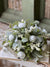 Soft Blooms & Berries Half Sphere | White | 11"