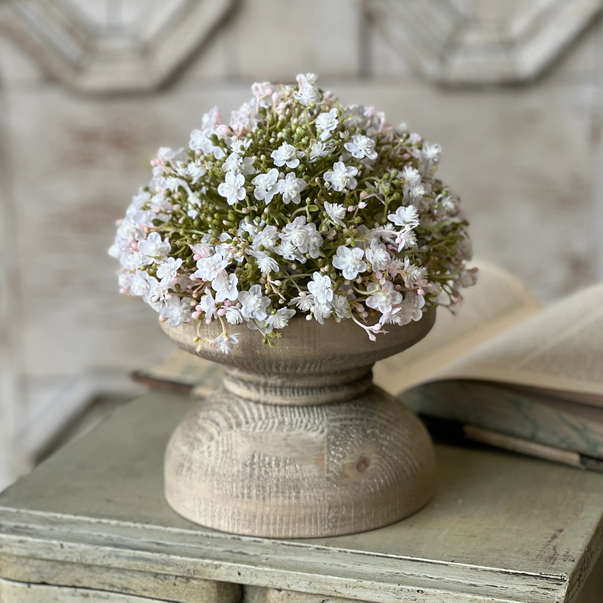 Stardust Blooms Half Sphere | 7.5" | White