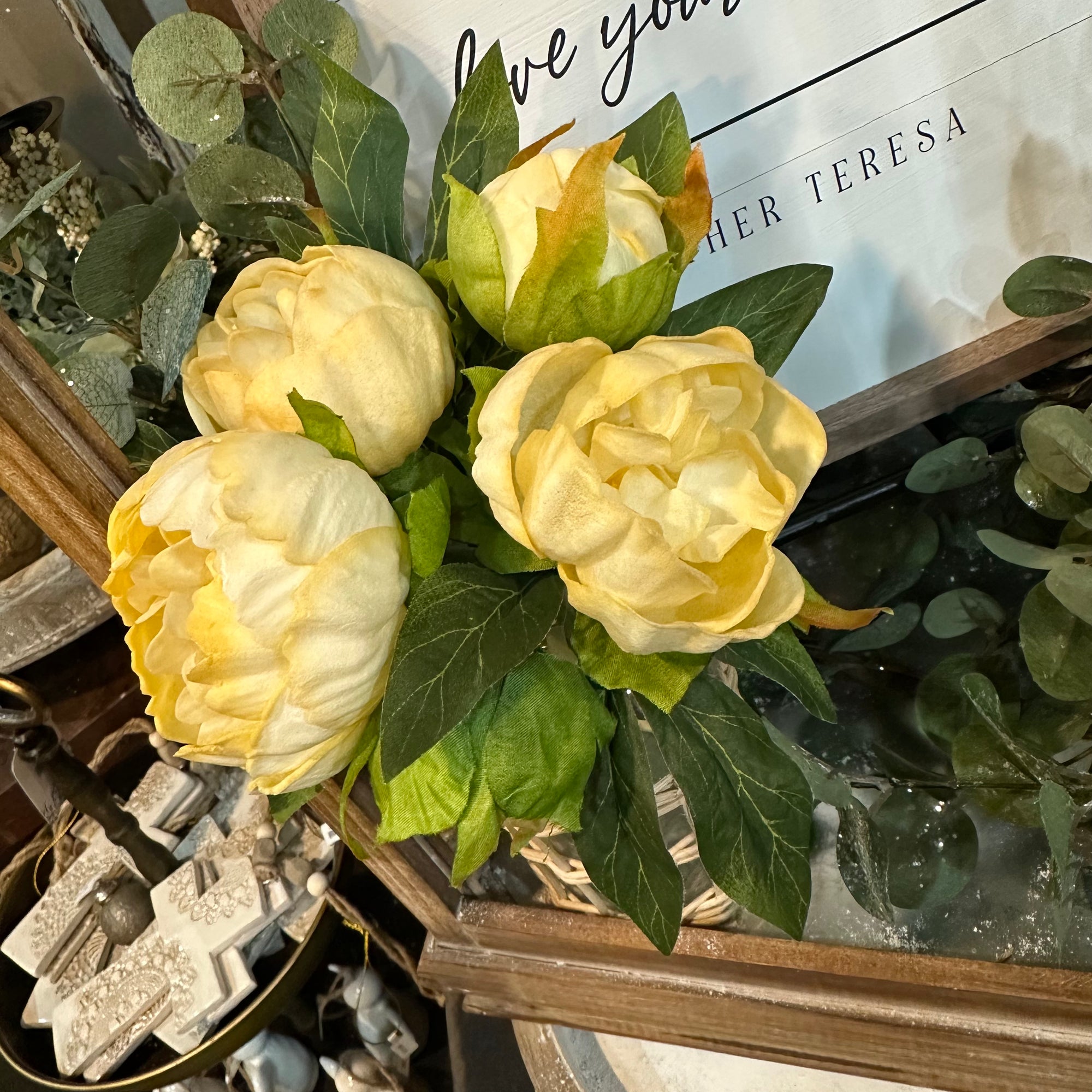 Peony Bush | Real Touch | Buttercream