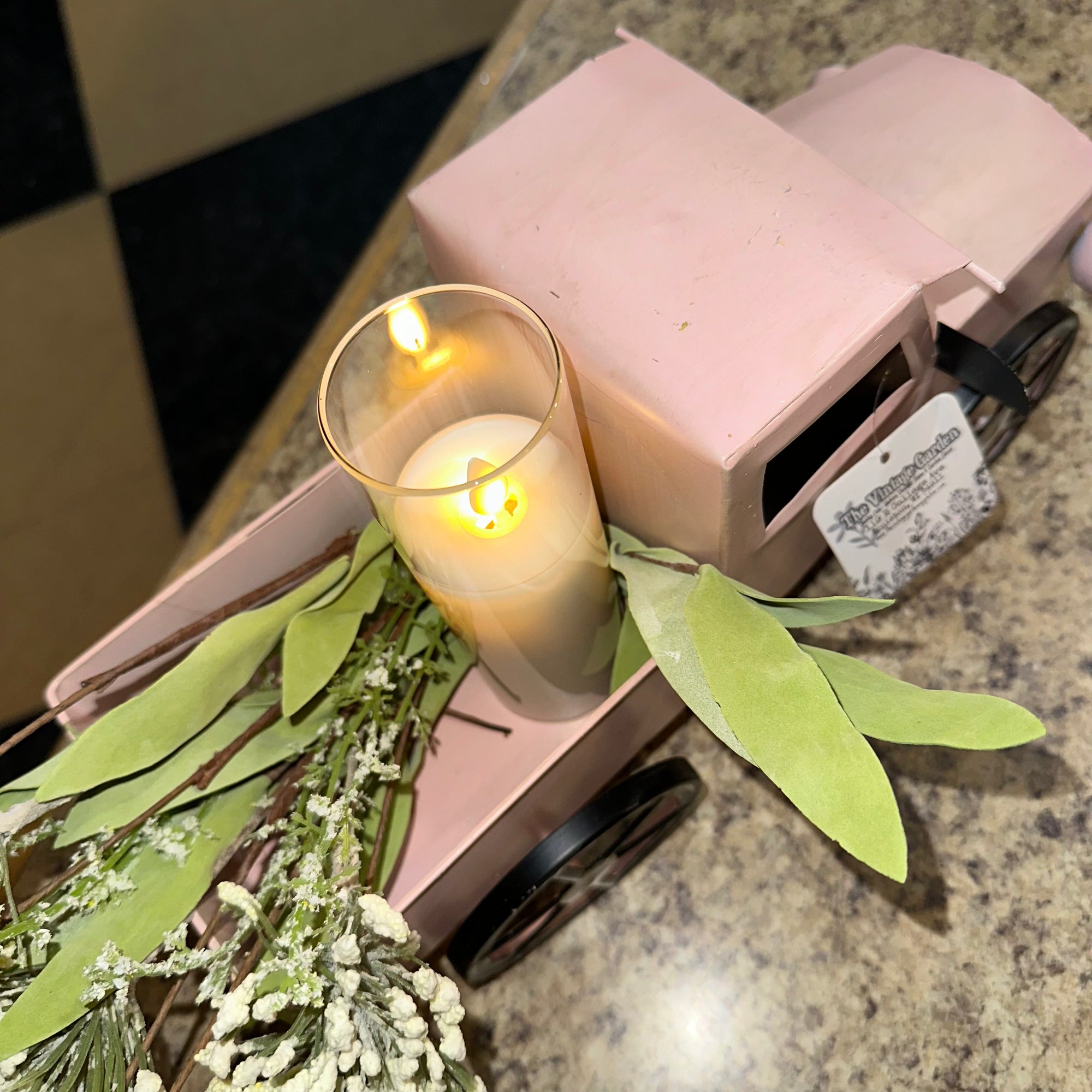 Farmhouse Pickup Truck | Pink