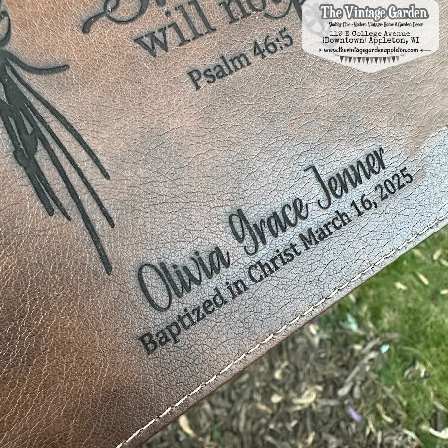 God is Within Her, She Will Not Fall | Psalm 46:5 |  NIV Bible | Custom Engraved