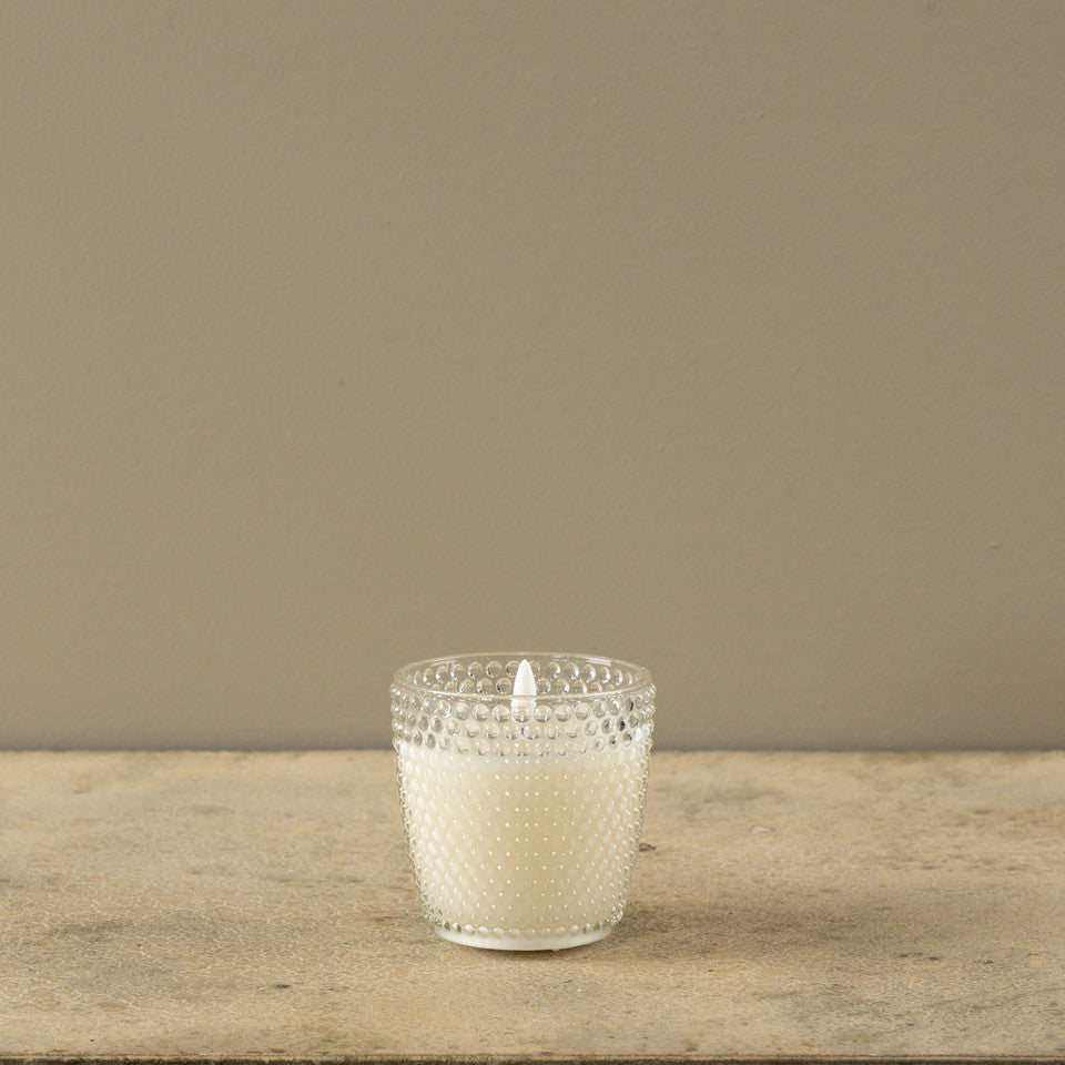 Beaded Hobnail Candle | Battery Operated