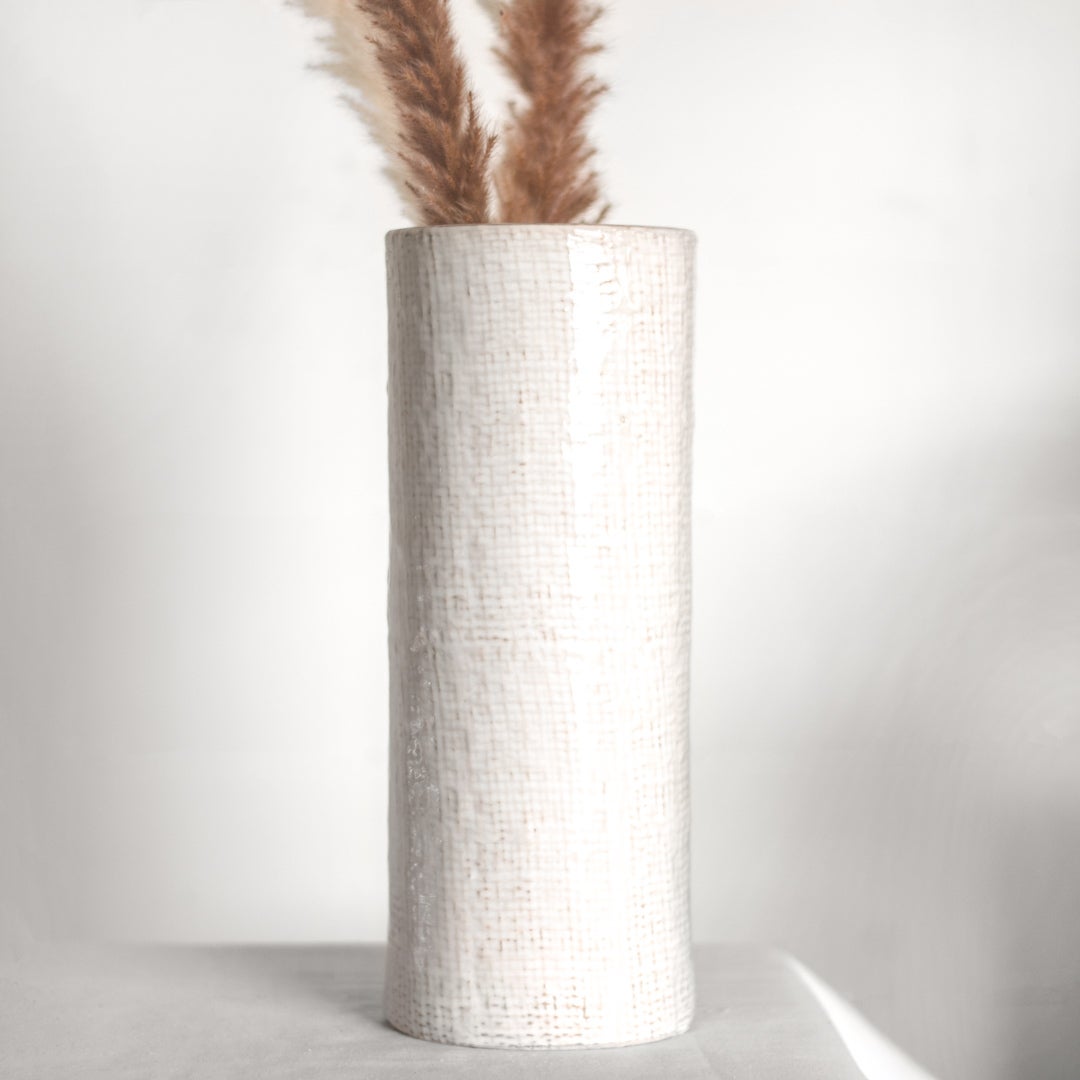 Checked Vase | 13"