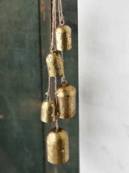 Hanging Prancer Bells | Gold