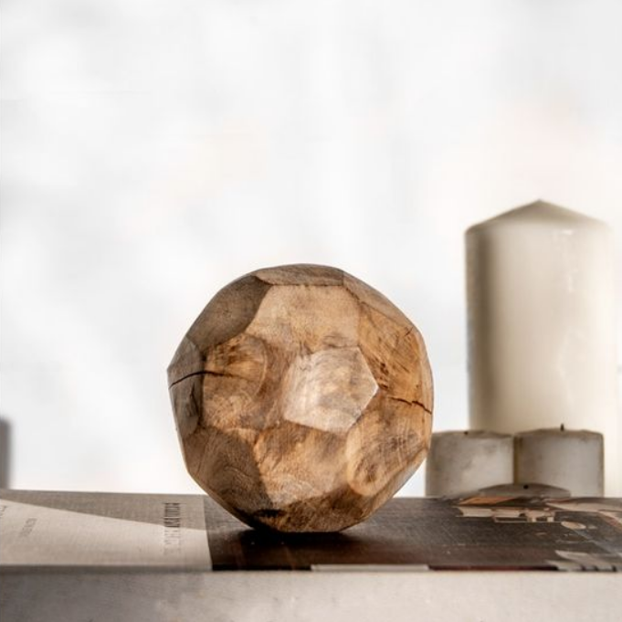 Carved Wood Orb