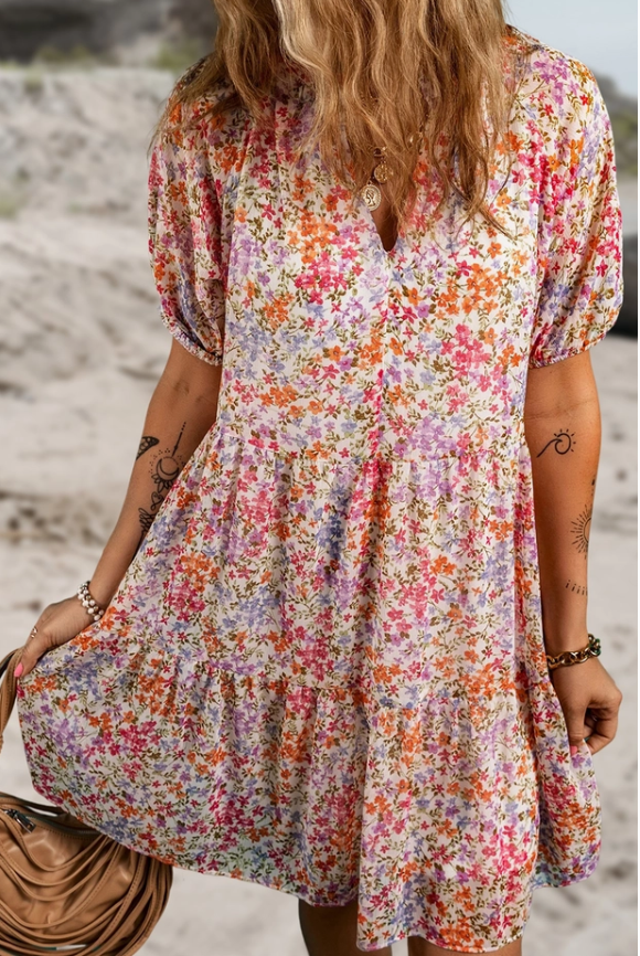 Floral Tiered Dress