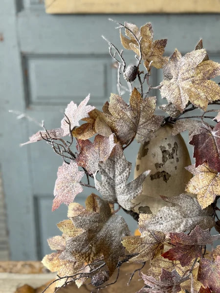 Frostbound Leaves Candle Ring | 16"
