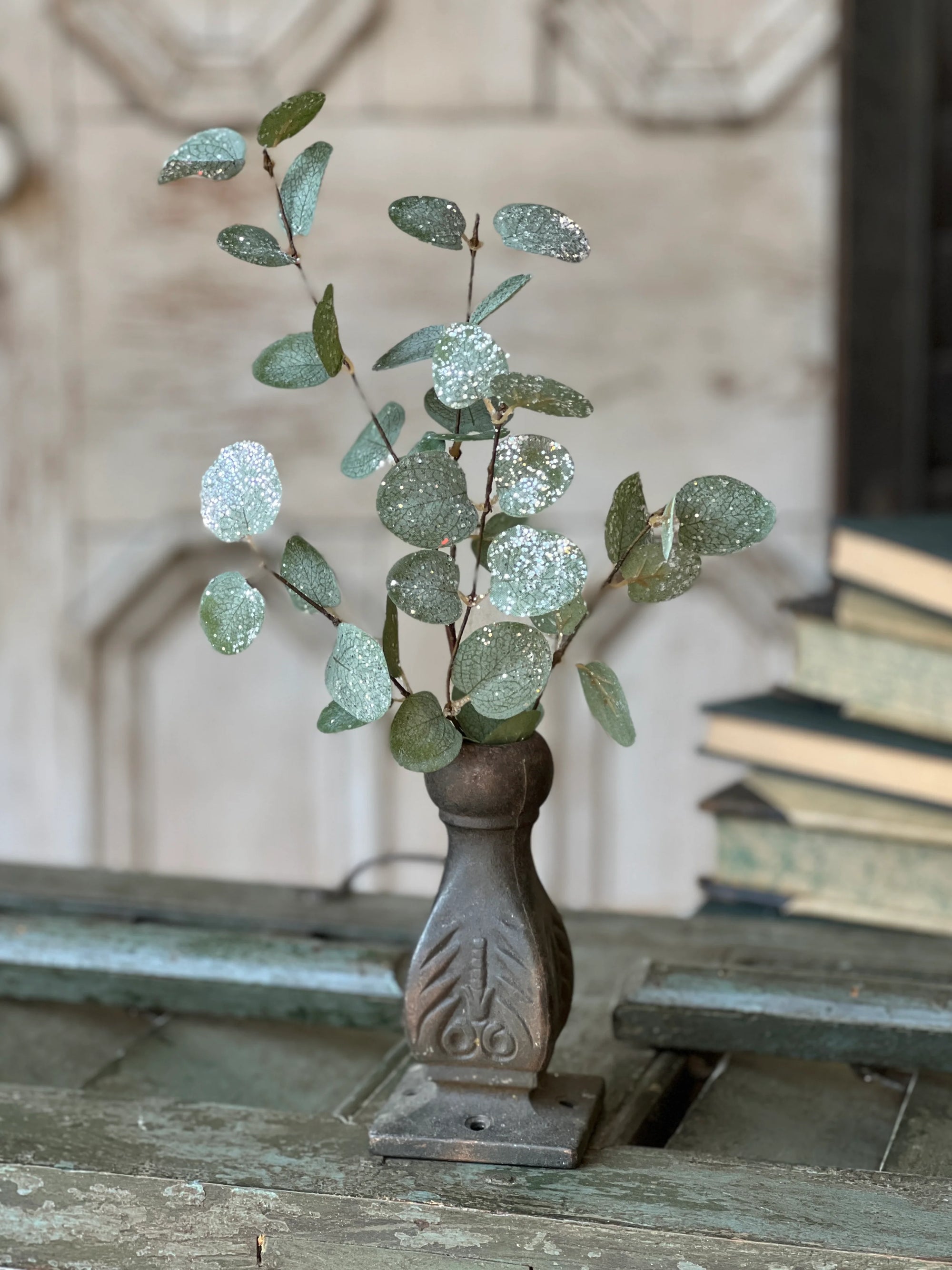 Iced Eucalyptus Spray | Shorter | 12"