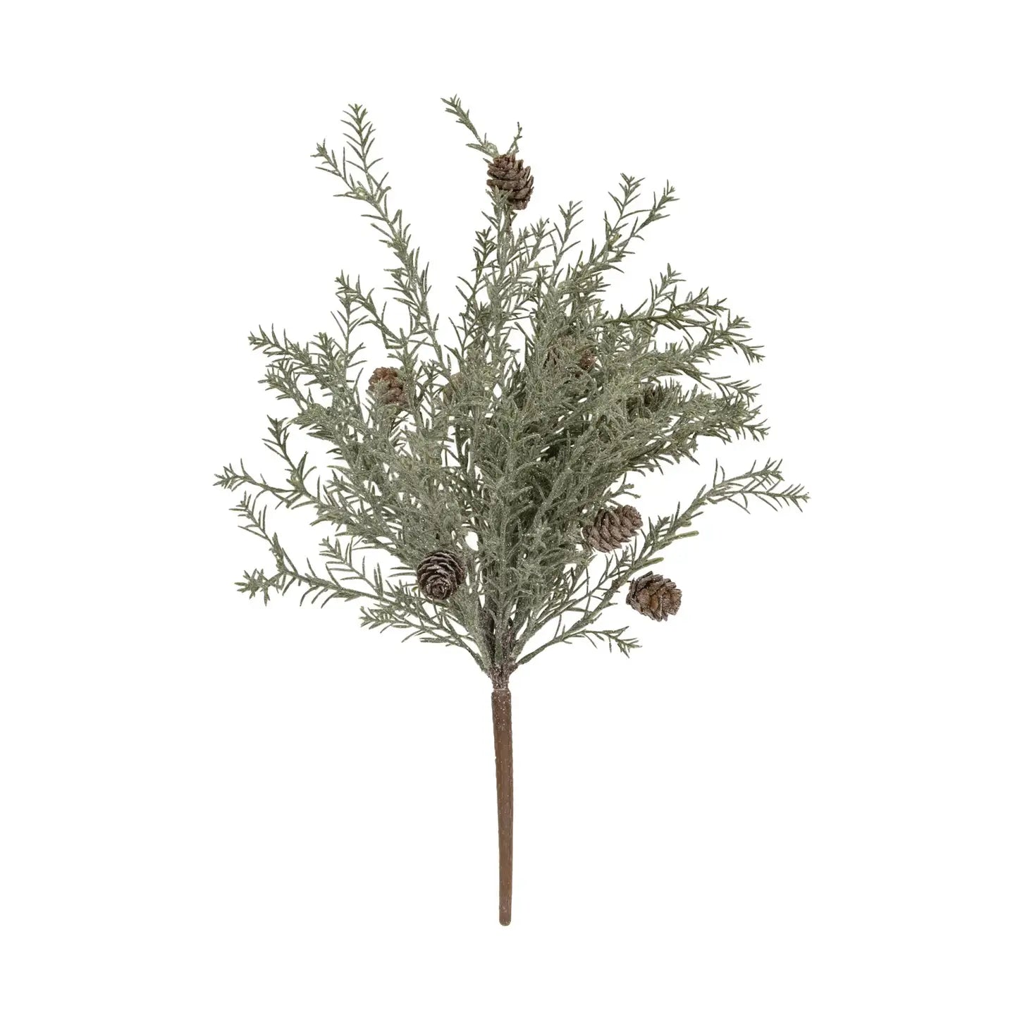Frosted, Glittered Pine Bush | 18"