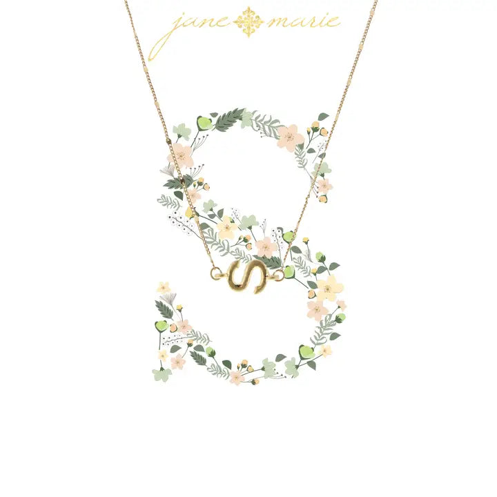 Initial Necklace | 16" | Gold