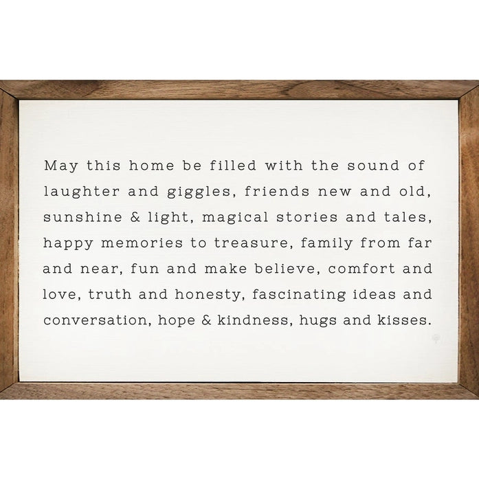 May This Home Be Filled with Love & Laughter | Wall Art