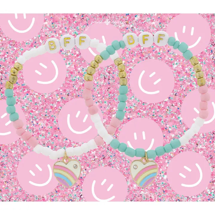 Heart BFF Matching Set of Bracelets | Child's