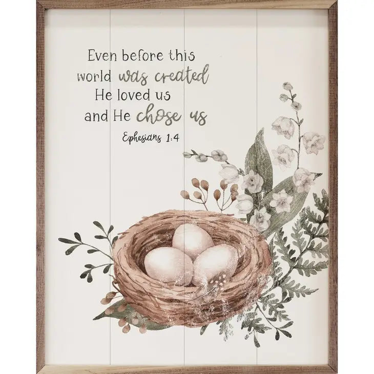He Chose Us Nest | Ephesians 1:4 | Wall Art