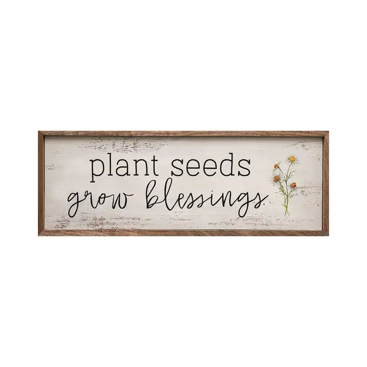 Plant Seeds Grow Blessings | Wall Art