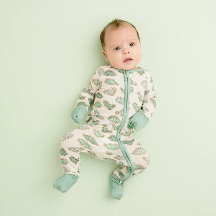 Dino Cookie | Bamboo Zippy Footie Sleeper