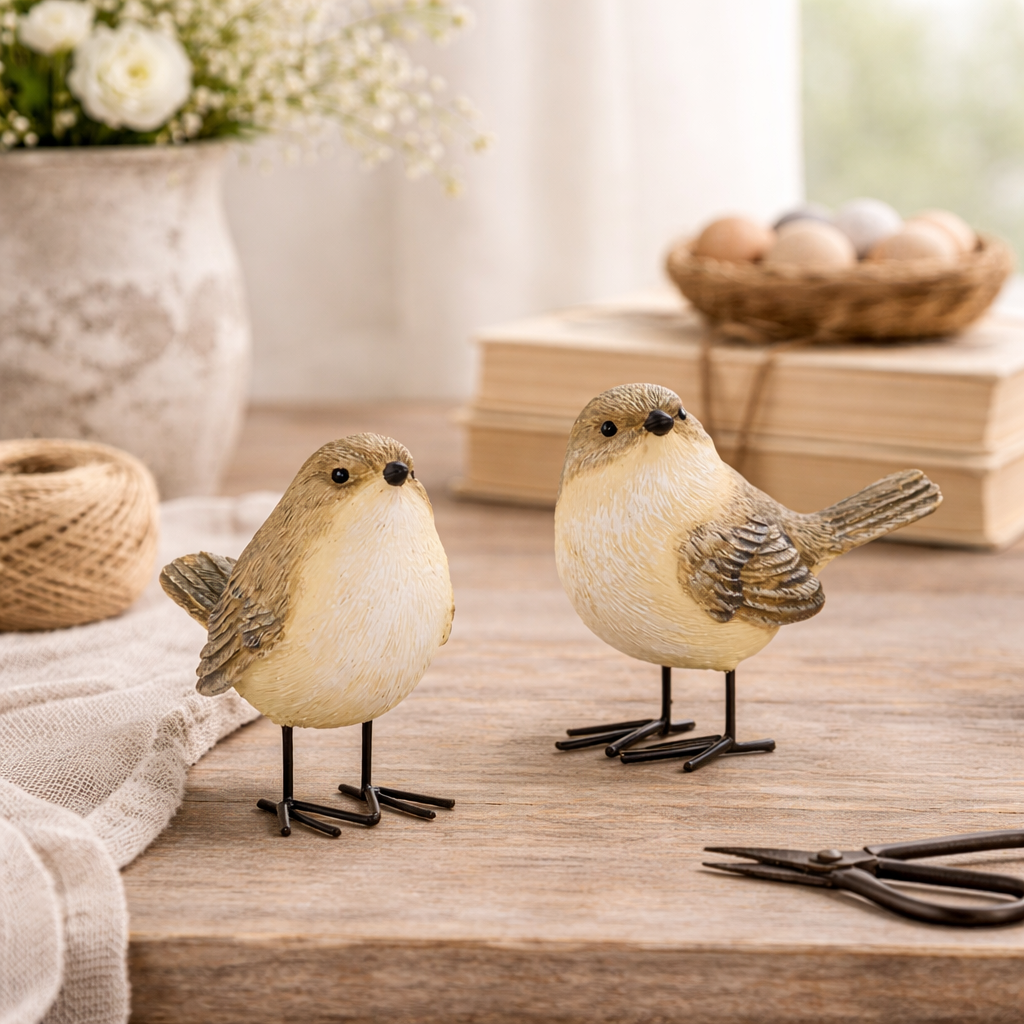 Wren Bird | Metal Legs
