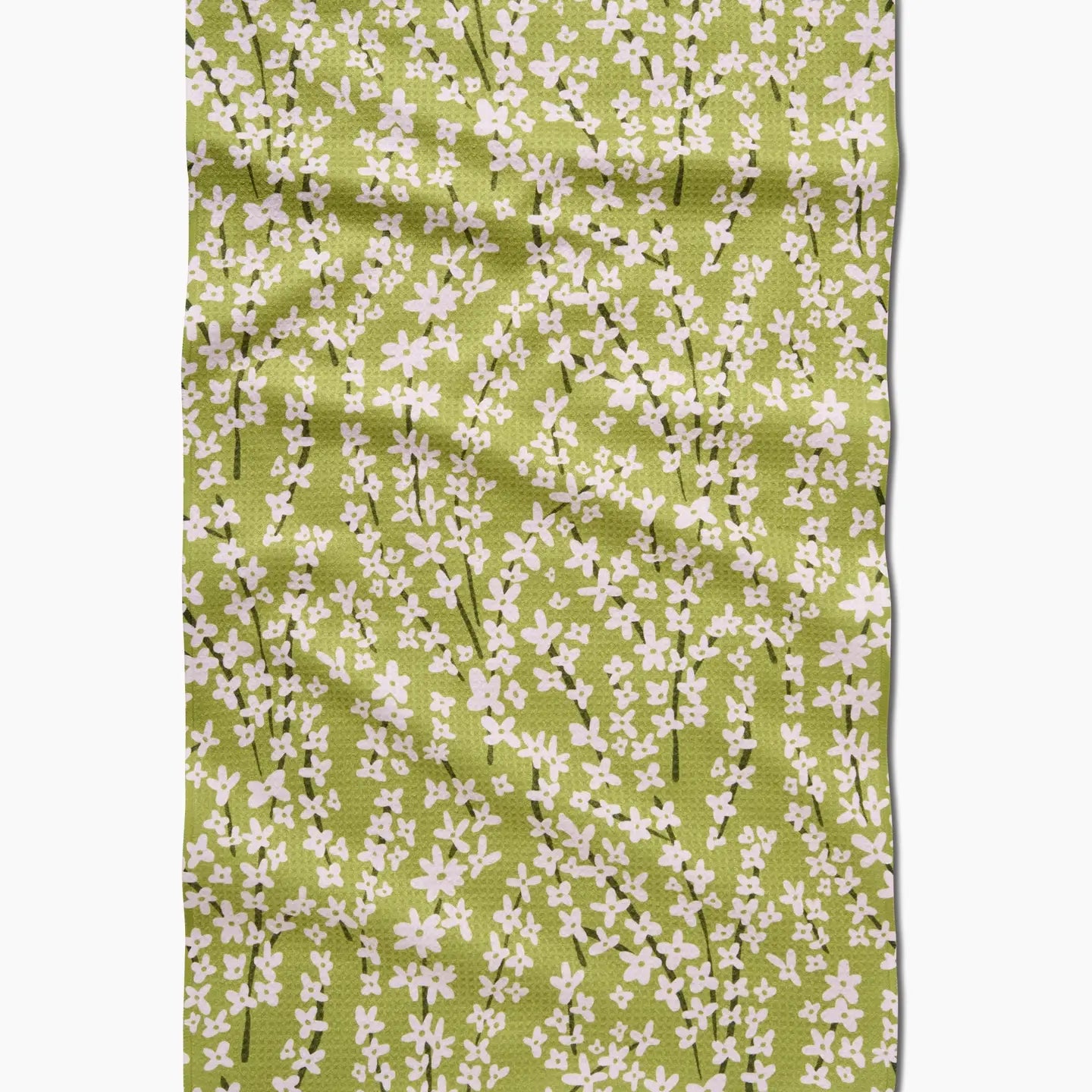 Geometry Kitchen Tea Towel | Spring Green Forsythia