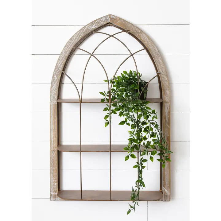 Arched Frame Cathedral Shelf