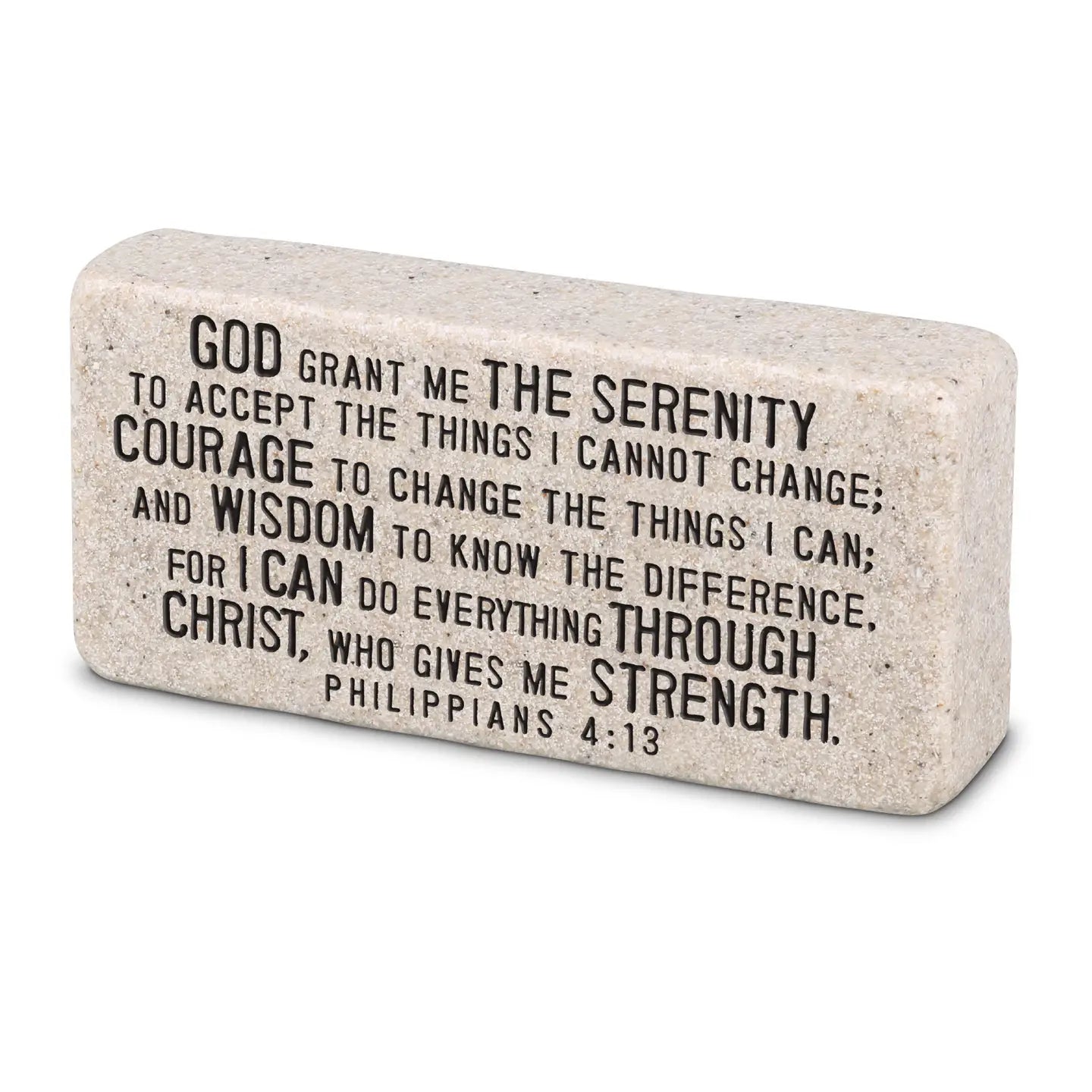 God Grant Me the Serenity | Scripture Stone Block