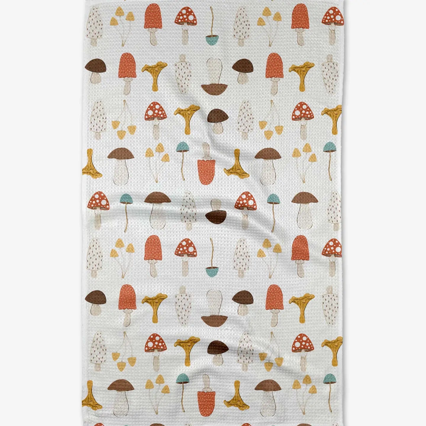 Geometry Kitchen Tea Towel | Mushroom Foraging