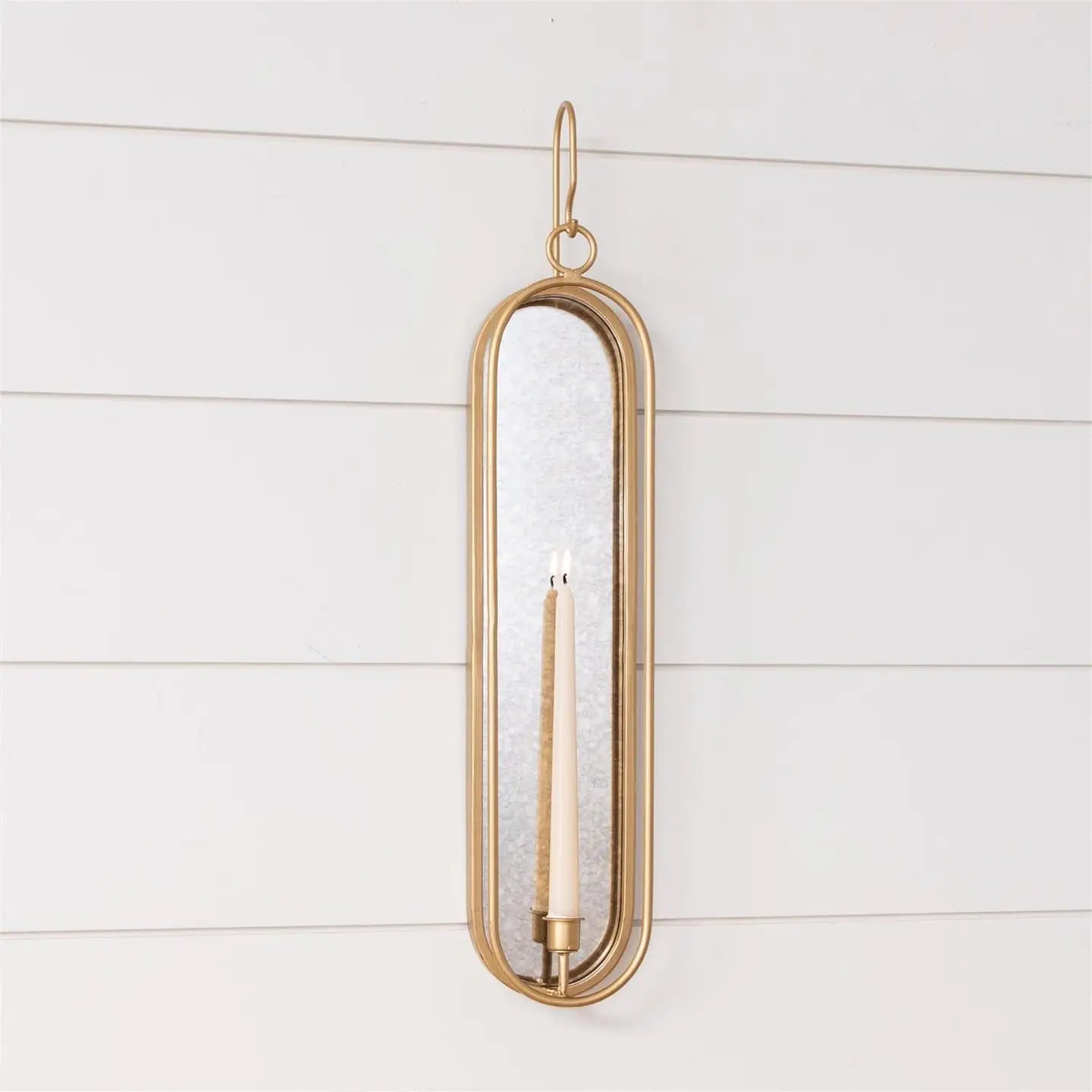 Wall Sconce Candle Holder | Gold Finish