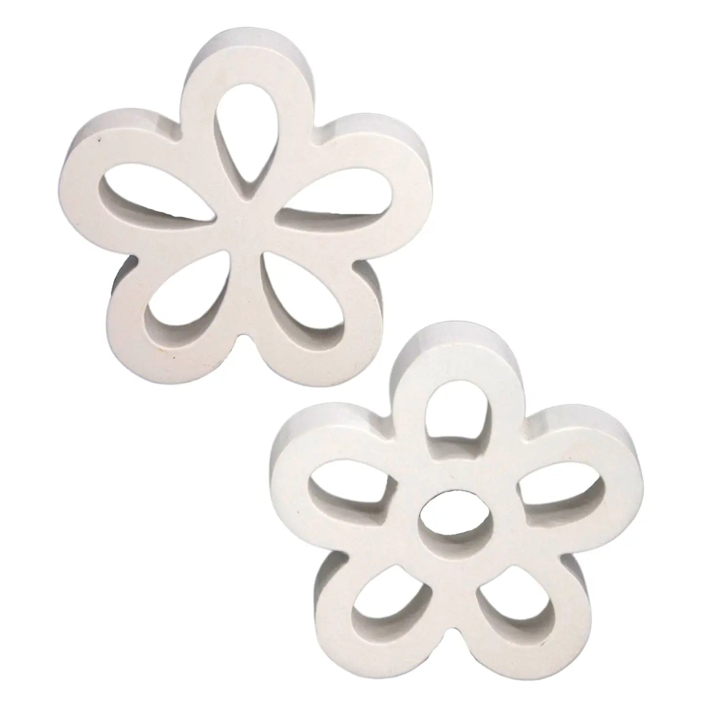 White Daisy Sitter | Wood