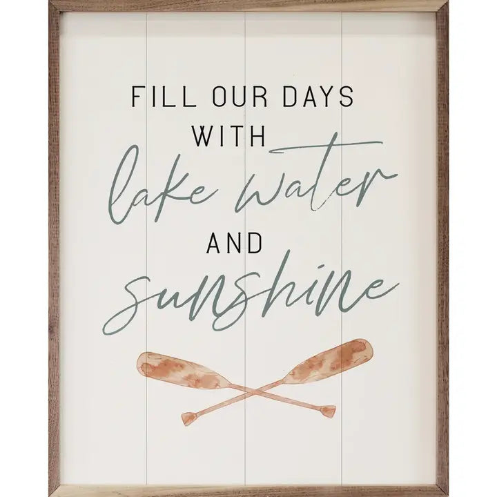Lake Water and Sunshine | Wall Art