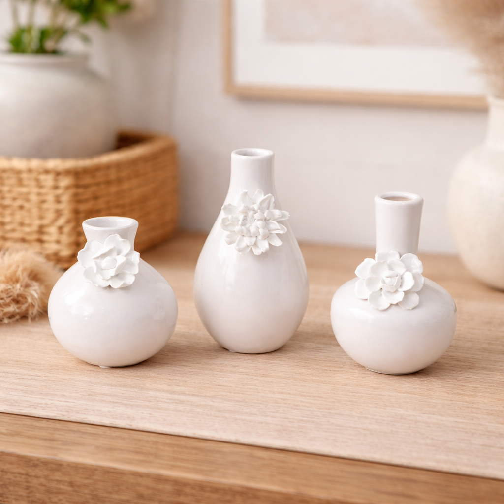 Flower Detail Bud Vase