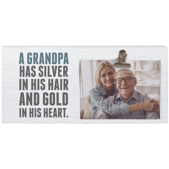 Grandpa Has Gold in His Heart | Picture Clip Frame