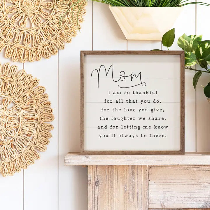 Mom I Am So Thankful | Wall Art